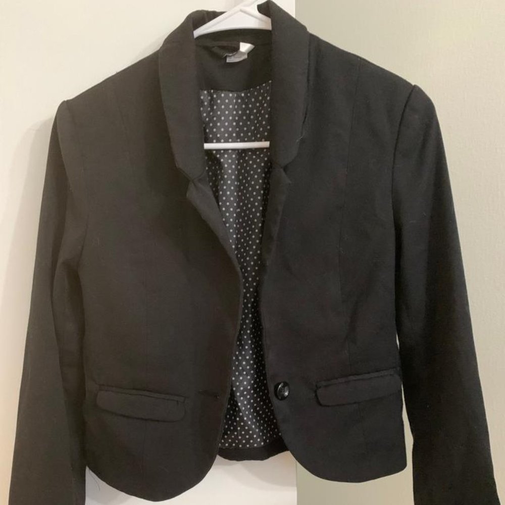 H&M Short Black Blazer Women